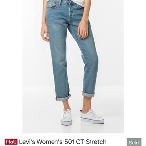 Levi 501 Women CT stretch jeans